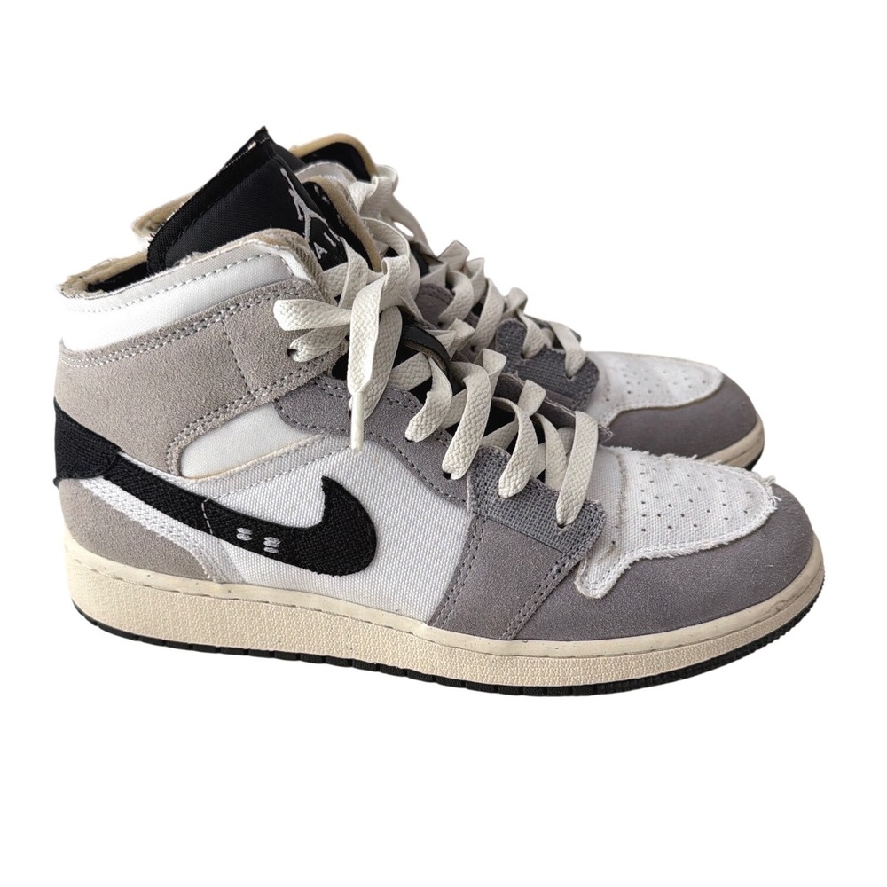 Jordan 1 Mid Craft Inside Out Tech Grey FD9091-002 Kids Size 6Y Sneaker